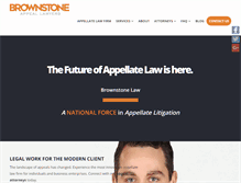 Tablet Screenshot of brownstonelaw.com